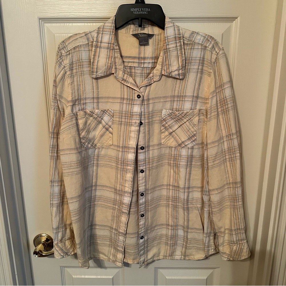Natural Reflection button up flannel
